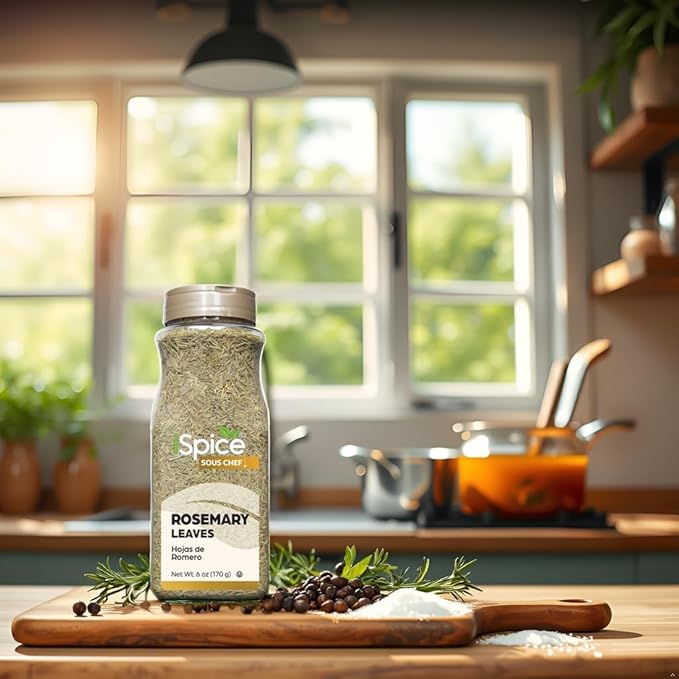 iSpice | Rosemary Leaves | 6 oz | Bulk Size | Premium Herbs | Kosher