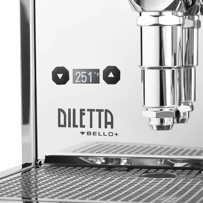 Diletta Bello+ Espresso Machine and Eureka Mignon Specialita Grinder Bundle (Stainless Steel)