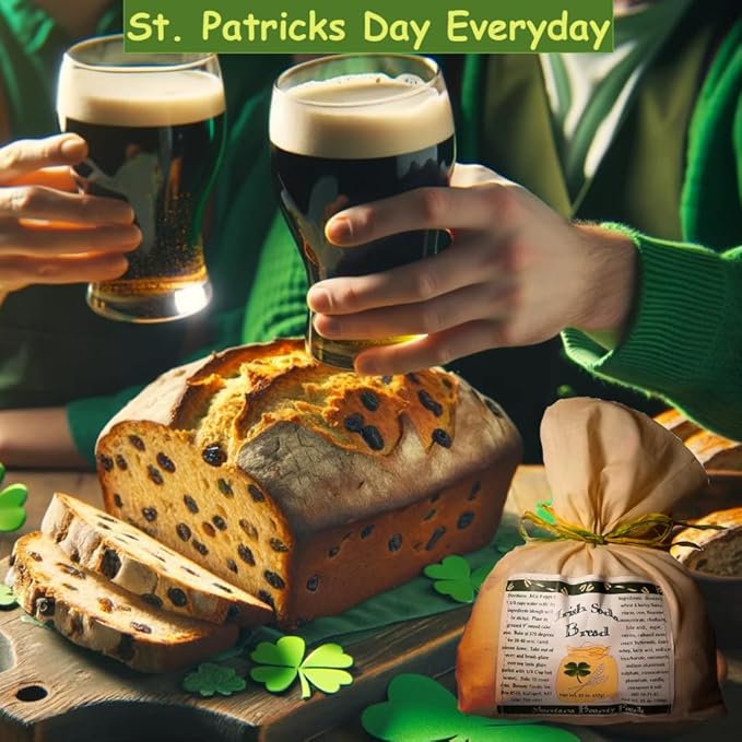 Bounty Foods Irish Soda Bread Mix 23 oz ??Handcrafted in Montana, Traditional Recipe, Rustic Artisan Quick Bread Kit in Western-Style Bag, Great for St. Patricks Day, Just Add Buttermilk or Water