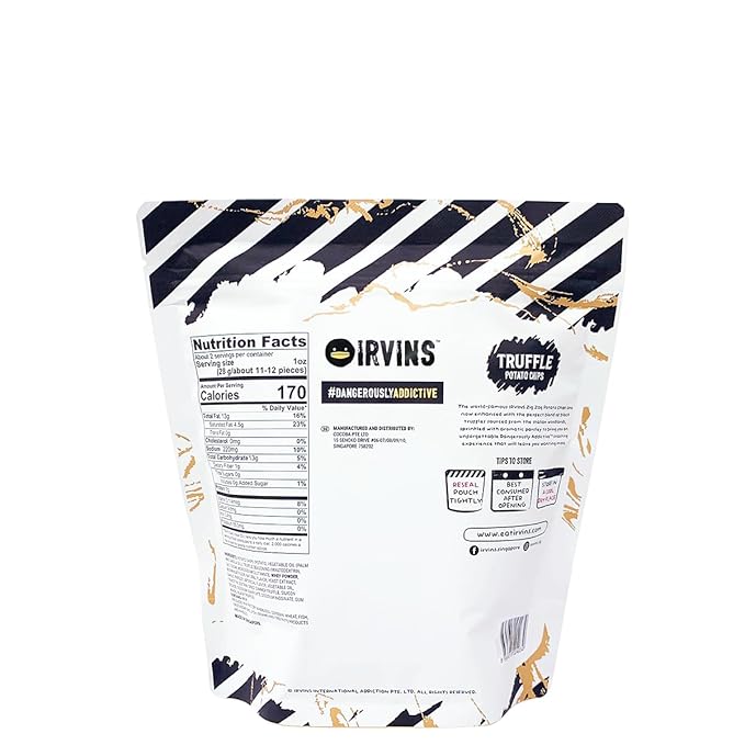 IRVINS Truffle Potato Chips Crisps | Premium Hand Cooked | Whole Ingredients | 2.5 oz (Pack of 3)