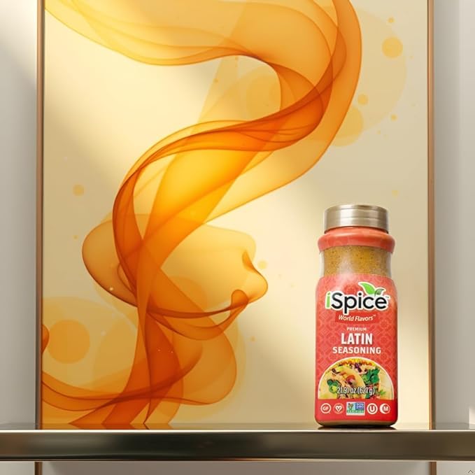 iSpice Blend | Latin Seasoning | 21.91 oz | Mixed Spice & Seasoning | Bulk Size | Halal | Kosher (Latin)