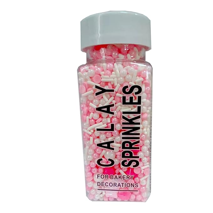 Sentovac Pink Crown Sprinkle Edible Princess Cake Decorations Sprinkle for Cake Cupcake Topper Cookie Baking Decorations Wedding Party Valentine Birthday Supplies