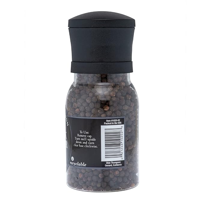 Olde Thompson Black Pepper Grinder, 4.9 Ounce