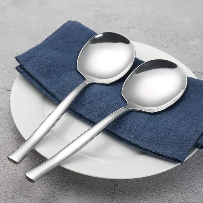 6-Piece Stainless Steel Buffet Serving Spoon, 6-Piece Large Serving Spoons