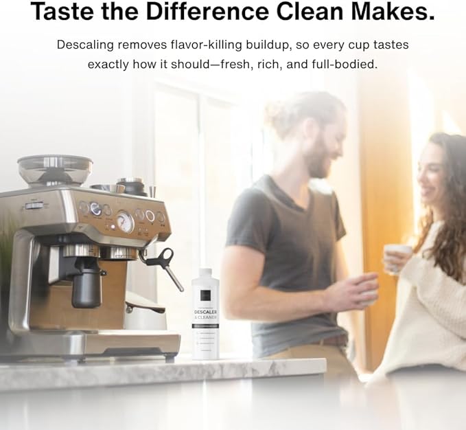 CREMA Coffee Products ??Coffee Machine Descaler & Cleaner ??Compatible with All Machines ??16 fl oz (4 Uses)
