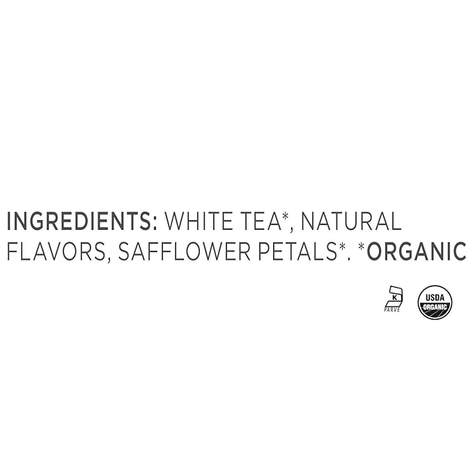 Tea Forte White Ambrosia Premium Organic Loose Leaf Caffeinated White Tea Blend Canister, Makes 35-50 Cups