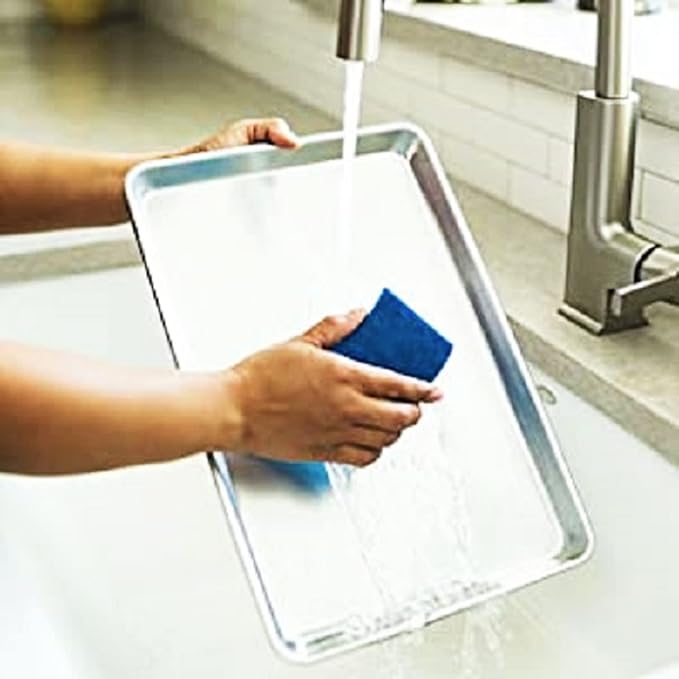KITCHENATICS Jelly Roll Size Baking Sheet Pans, Premium Quality Aluminum Cookie Sheets for Roasting & Baking, Rimmed Nonstick Sheet Pans - Warp Free, Durable & Easy Clean - 10.6" x 15.6" IN, Set of 2