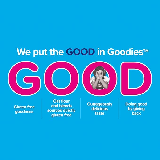 Goodie Girl, Blueberry Breakfast Biscuits | 16 Packs | Gluten Free | Plant Based | Peanut Free | Kosher | Includes 4 Boxes, 16 Packs Total