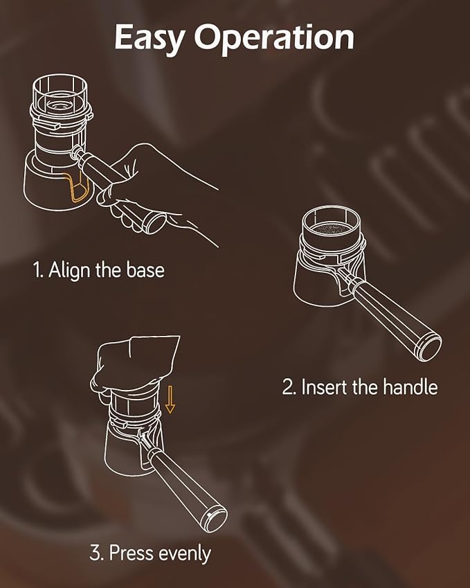 Coffee Tamper Base for Ninja Espresso ES601 ??Compatible Handheld Portafilter Support Stand, Improves Tamping Stability and Extraction, Anti-Slip PETG Base Accessories for Ninja Luxe Cafe Machine