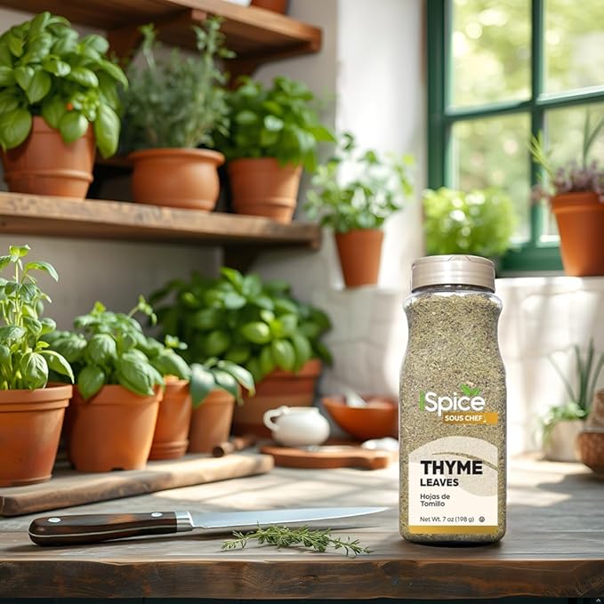 iSpice | Thyme Leaves | 7 oz | Bulk Size | Premium Herbs | Kosher