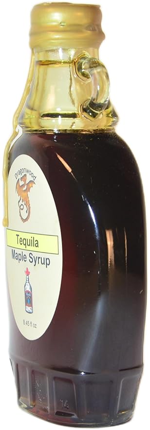 Tequila Maple Syrup - For Pancakes and Waffles ??Made With Pure Maple Syrup And Dealcoholized Tequila - By Dragonwood (8 fl oz)