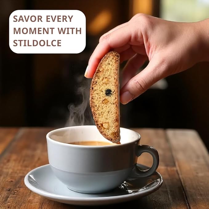 Stildolce Semi-Soft Chocolate Italian Biscotti Cookies| Made in Tuscany, Italy| Classic Gourmet Biscuits No Preservatives 8.8 Oz