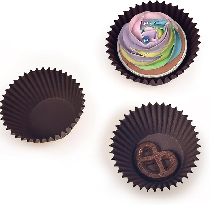 qiqee 600 Count Mini Cupcake Liners Coffee Muffin Liners Food Grade Baking Cups Paper No Smells竊늆mall Sizeç«?"<div>