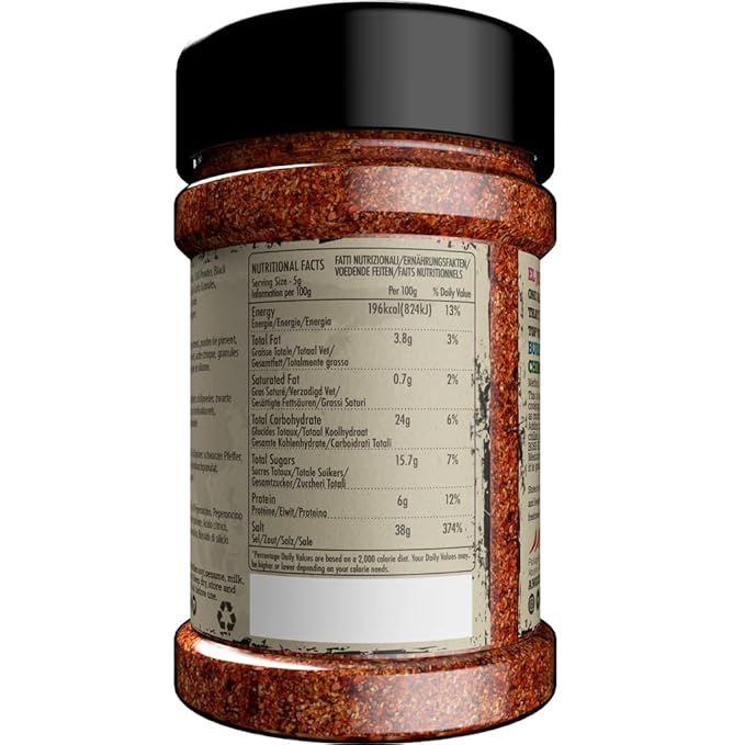 Angus & Oink | El Jefe Chilli x Lime Seasoning | Mexican Street Flavour | Perfect for Tacos, Nachos & Burritos | Gluten-Free | 210g