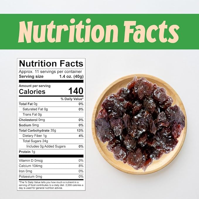Sincerely Nuts Dried Tart Cherries (3 LB) - Vegan, Kosher, and Gluten-Free Food- Rich in Minerals and Vitamins - Powerful Antioxidants-Make Your Own Trail Mix - Add to Baked Goods, Salads, and More