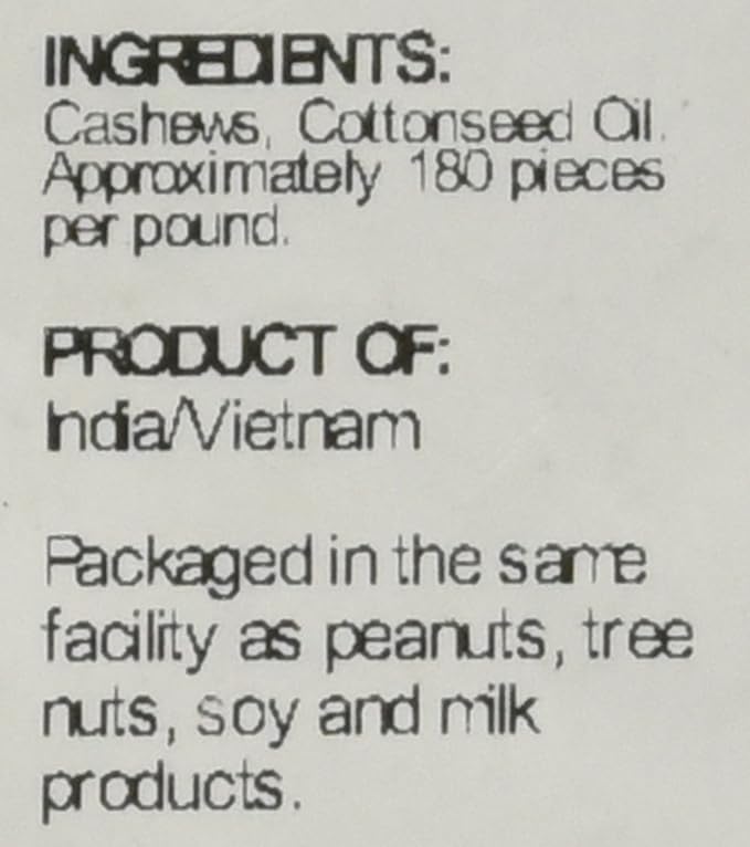 Sincerely Nuts ??Whole Cashews - Roasted and Unsalted | High in Protein Everyday Healthy Snack - Rich in Nutrients |Vegan, Keto & Kosher | Gourmet Quality Vegan Cashew - 3 (LB). Bag