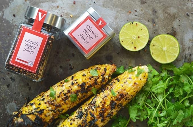 Chipotle Pepper Flakes - 4.2 oz. Jar (Pack of 2) adds smoky heat to recipes that comes from dried roasted jalapenos. Add wherever you want a kick of smoky heat.