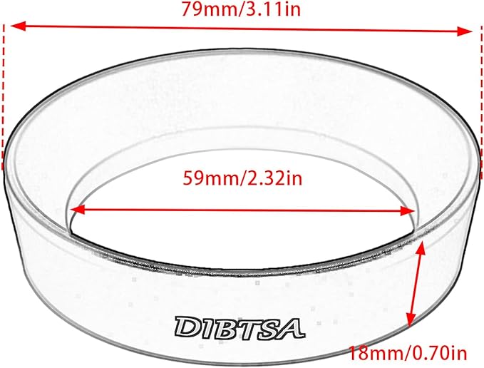 Magnetic Espresso Dosing Funnel, Coffee Dosing Ring, Anodized Aluminum with 8 Magnetized Compatible with 58mm Portafilter, Black