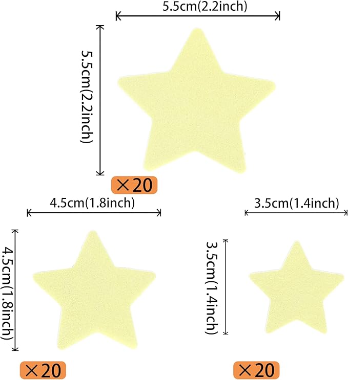 60 Pack Edible Star Cupcake Topper Twinkle Little Star Cupcake Picks Water Paper Little Star Theme Cupcake Decorations for Wedding Engagement Bridal Shower Birthday Party Supplies Yellow 2