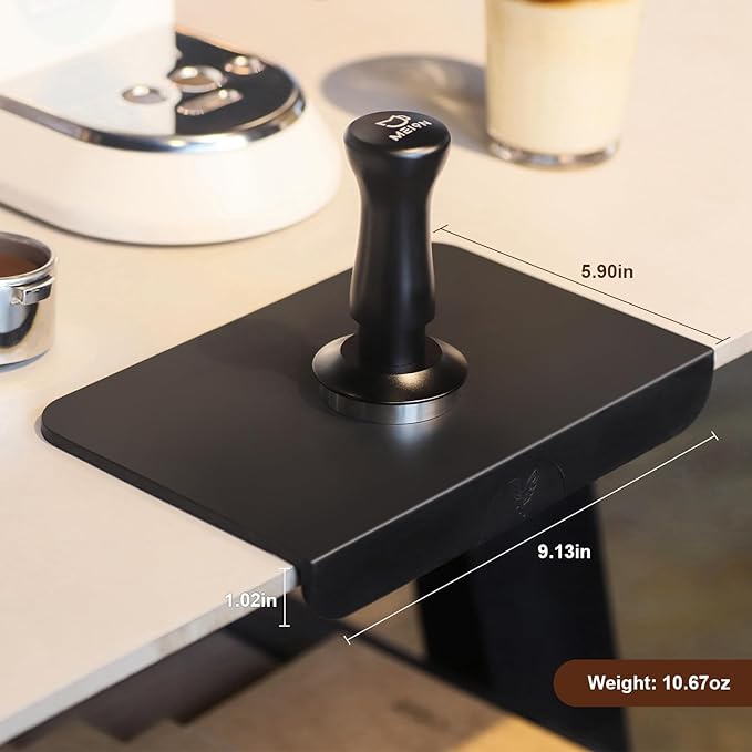 MEION Espresso Tamping mat, Coffee Espresso Tamper Mat, Food Grade Silicone Tamp Mat, Tamper Mat for Espresso Machine Espresso Accessories, Waterproof and Heat Resistant Espresso Mat