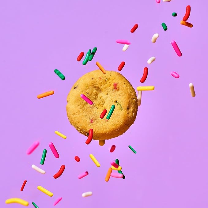 Goodie Girl Mini Confetti Sugar Cookies – Peanut Free, Gluten Free, No Artificial Ingredients – 100 Calories Each - 10 Individually Wrapped Packs