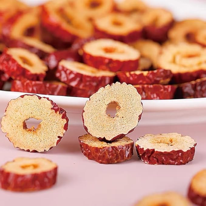 Premium Red dates slices-Jujube slices-Selected Dried Fruit-4.23oz/120g100% Natural 红枣片(Red dates slices)