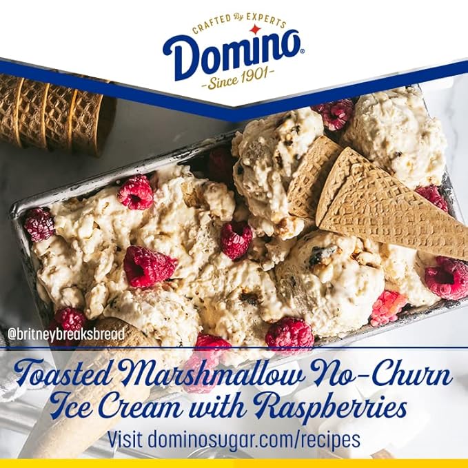 Domino® Granulated Sugar, 4 lb Bag of Premium Pure Cane Sugar (Pack of 2) with Bonus Brand Recipe Card