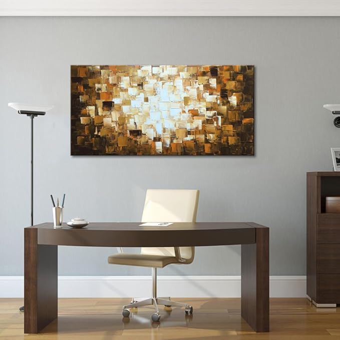 Textured Abstract Oil Paintings on Canvas Modern Art Decor for Wall