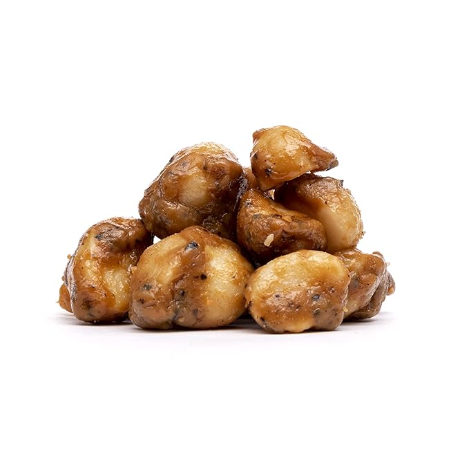 Hamakua Macadamia Nuts - Sweet Glazed Kona Coffee - Hawaiian Grown Flavored Dry Roasted Half and Whole Macadamias - Natural Eco-Friendly Large Macadamia Nuts