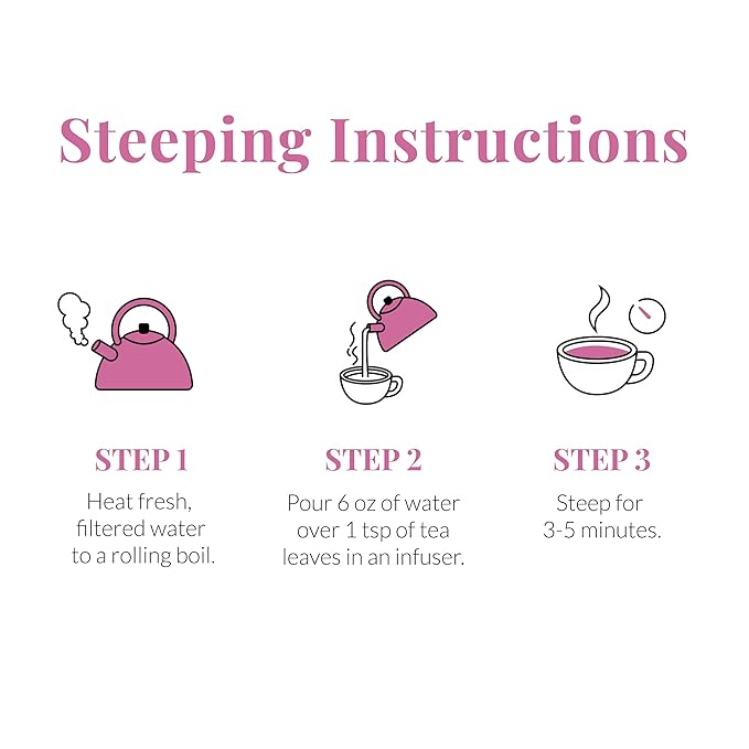 The Republic of Tea Rose Petal Full-Leaf Loose Black Tea, 1 lb Bag | Steeps 200 Cups | Caffeinated