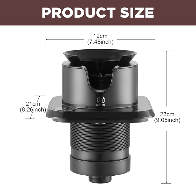 NUETRAL NS300 Electric Portafilter Cleaner-Automatic Coffee Grounds Cleaning Machine-Knock box for Espresso coffee-Espresso Puck Sucker-Innovative Espresso Machine Accessories(Embedded)