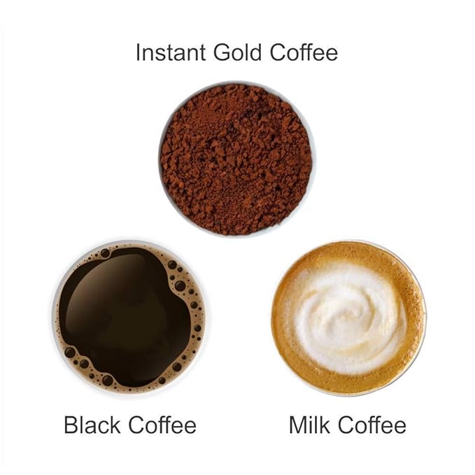 Octavius Gold Instant Coffee – Indian Medium-Dark Roast, 100% South India Beans | Smooth & Balanced Ground Coffee | Rich Aroma & Bold Flavor | 3.5 oz (100g) Jar