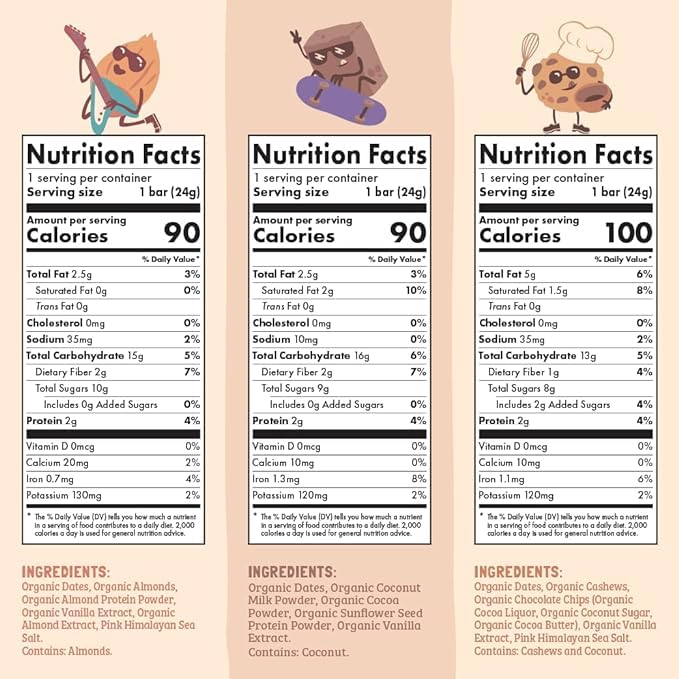 Skout Organic Dessert Inspired Kids Snack Bar Variety Pack (18 Pack) | Organic Kids Snack Bars | School Snacks & Lunch Snacks | Vegan & Paleo | Gluten, Dairy, Grain Free??,<div>