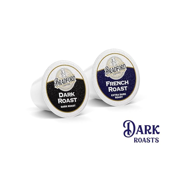 100ct Variety Pack for Keurig K-cups®, 8 Assorted Single Cup Sampler 20% more coffee per cup by Bradford Coffee