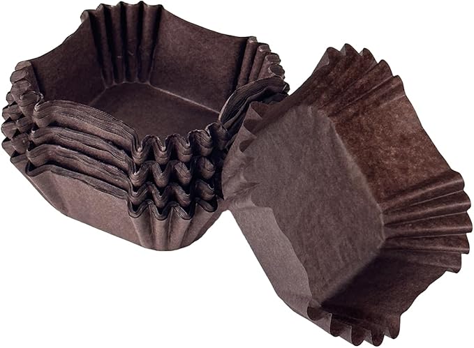 qiqee 500pcs Coffee Square Cupcake Liners Muffin Linner No Smell, Food Grade Baking Cups竊늆tandard Sizeç«?,<div>
