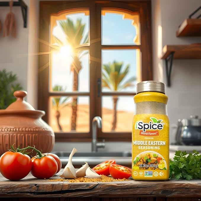 iSpice Blend | Middle Eastern Seasoning | 22.36 oz | Mixed Spice & Seasoning | Bulk Size | Halal | Kosher (Middle Eastern)