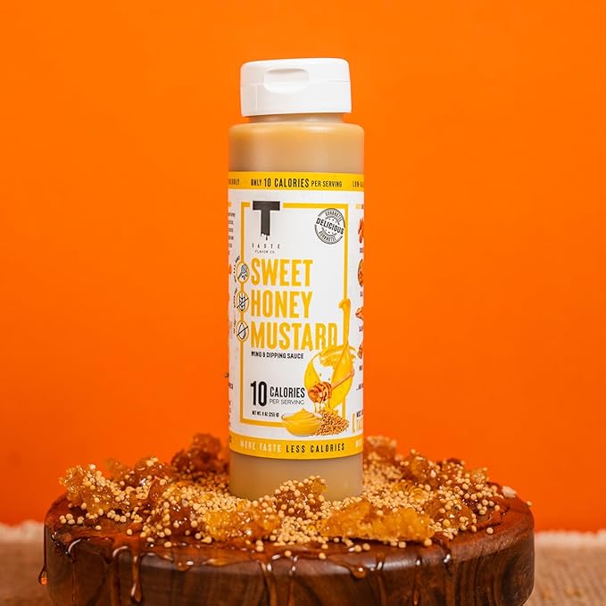 Taste Flavor Co. Grilling, Dipping Sauce and Marinade, Great Tasting, Low-Calorie Sauces, Keto Friendly, No Oils (3 Pack, Sweet Honey Mustard)
