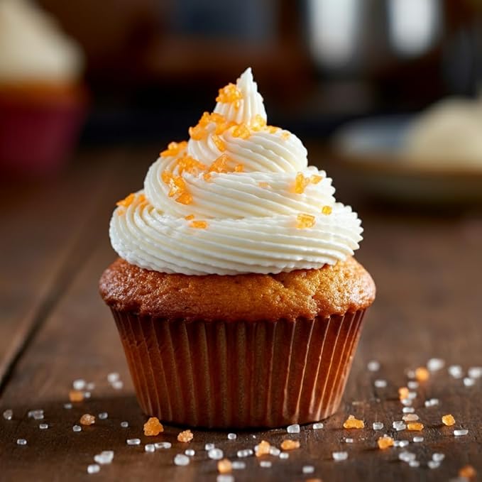 Bakerpan Sugar Sprinkles for Baking - 7 Ounce Orange Decorating Sugar Crystals for Cookies, Cake Pops, Ice Cream (Made in USA)
