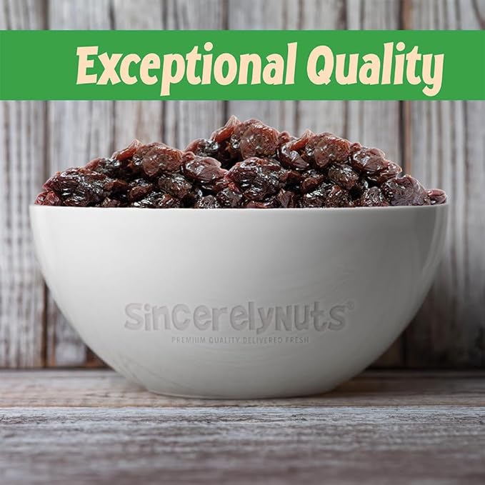 Sincerely Nuts Dried Tart Cherries (5 LB) - Vegan, Kosher, and Gluten-Free Food- Rich in Minerals and Vitamins - Powerful Antioxidants-Make Your Own Trail Mix - Add to Baked Goods, Salads, and More