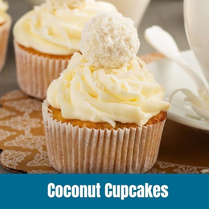 Door County Coffee Coconut Cupcakes Flavored Ground - 10 oz Bag - Flavored Ground Medium Roast - 100% Specialty Arabica - Flavored Gourmet - Coconut Cupcakes