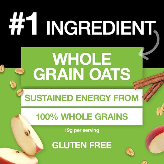 KIND Breakfast Protein, Healthy Snack Bar, Apple Cinnamon, Gluten Free Breakfast Bars, 8g Protein, 1.76OZ Packs, 30 Count