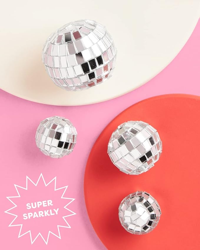 xo, Fetti Disco Ball and Cowgirl Boot Cake Topper - 5 pieces | Disco Bachelorette, Rodeo Birthday Party, Space Cowboy Supplies, 70s Groovy Cake Decoration, Western Baby Shower Cupcake Decor