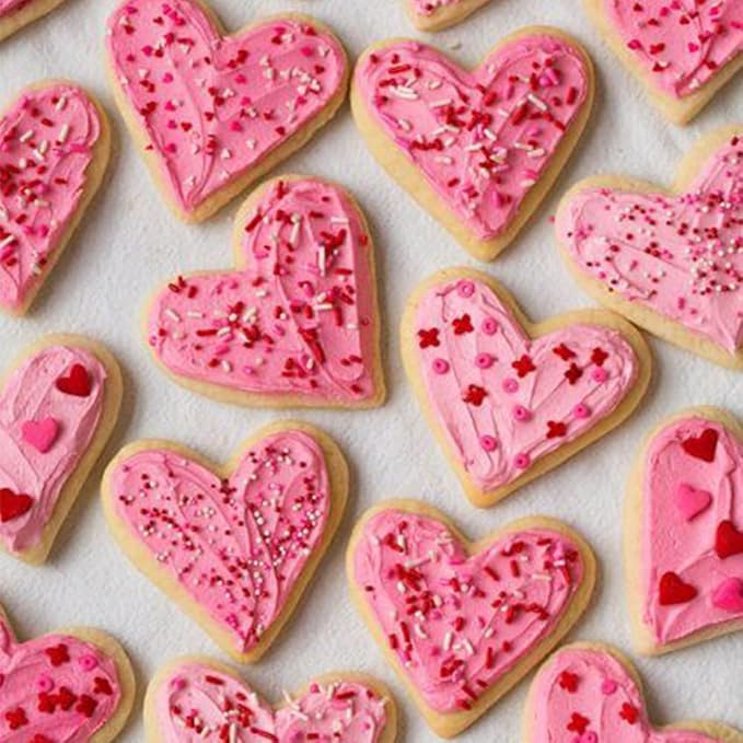 Heart Sprinkles Valentines Day Edible Sprinkle Mix Heart Shapes Pink Red Jimmies Sanding Sugar Perfect for Cake Decorations Baking Ice Cream Cookies Cupcake Topper 6.5 ounces
