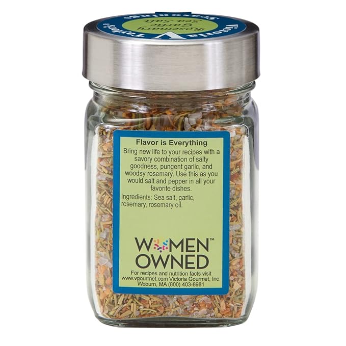 Victoria Taylor's Rosemary Garlic Sea Salt (Single Jar 8.4 oz)