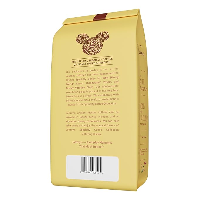 Joffrey's Coffee - Disney Belle Storybook Brew, Disney Specialty Collection, Flavored Coffee, Arabica Ground Coffee, Artisan Medium Roast, Rich & Smooth Taste (Ground, 11oz)