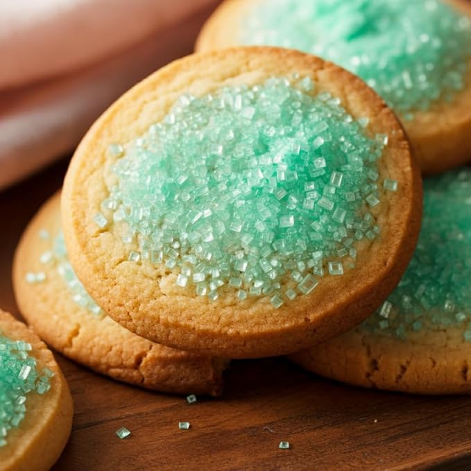Bakerpan Sugar Sprinkles for Baking - 7 Ounce Mint Green Decorating Sugar Crystals for Cookies, Cake Pops, Ice Cream (Made in USA)