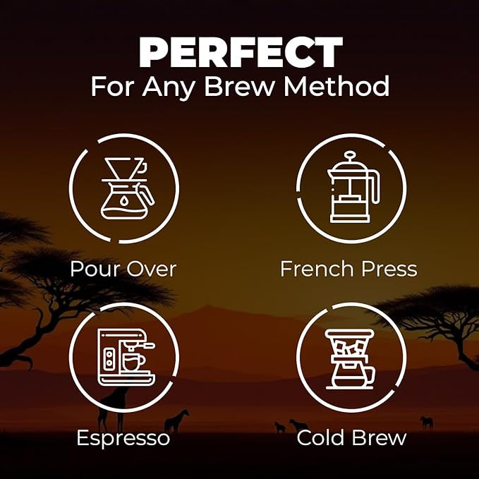Medium Roast Whole Bean Coffee ??Smooth & Balanced Arabica for Espresso, Cold Brew & Pour Over ??Fresh Roasted Specialty Kenyan AA Beans ??250g Bag
