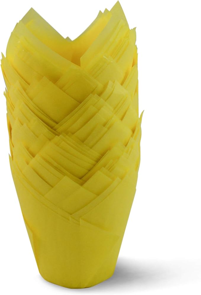 SimpleGood Red Tulip Baking Cups Cupcake Liners Muffin Liners Greaseproof Paper 1