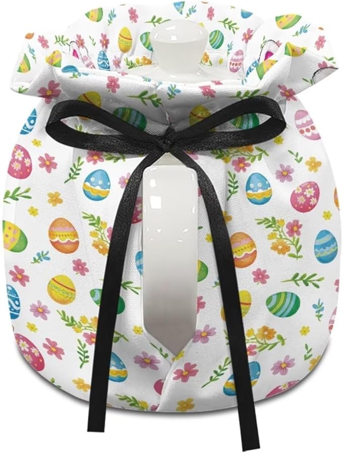 Easter Bunny Eggs Tea Cozy for Teapot Insulated Kitchen Home Decorative Tea Pots Cozy with Insulation Pad for Housewife, Friend, Mom