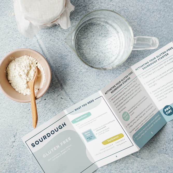 Cultures for Health Gluten Free Sourdough Starter | Heirloom Dehydrated Culture for Baking Gluten Free Bread | DIY Pasta, Pizza Dough, Pie Crust, & More | Non-GMO Prebiotic Sourdough Bread